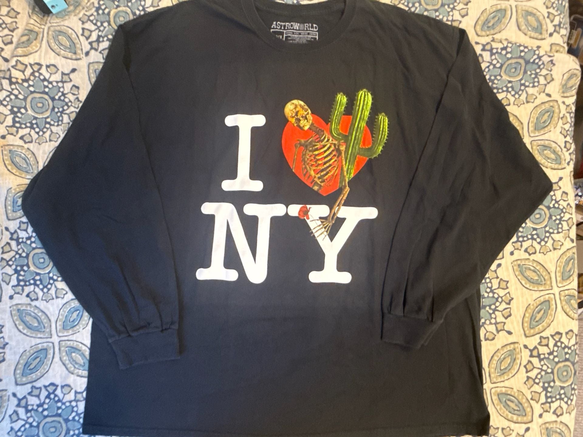 Travis Scott Astroworld 2018 Msg Nyc Tour I Love Ny Ls Tee